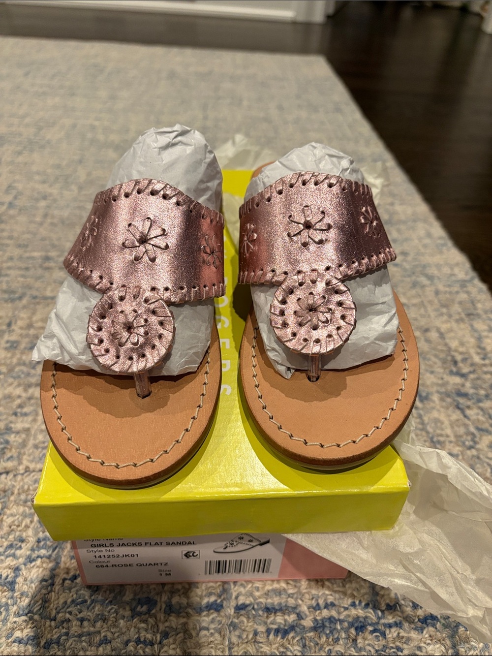 New in Box Jack Rogers Girls Flat Sandals